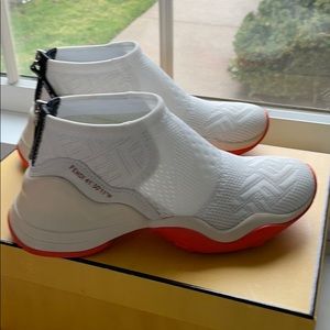 White Monogram Fendi Sneakers Size 37- US 6.5/7